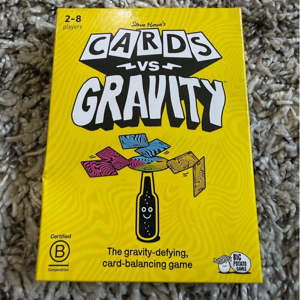 NEW Cards Vs Gravity Steve Howe's Card Balancing Game Big Potato Games